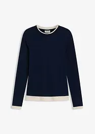 T-shirt manches longues en coton mélangé, bonprix