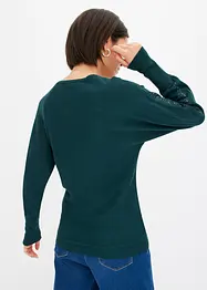 Pull en fine maille avec strass, bonprix