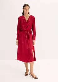 Robe midi en satin brillant, bonprix