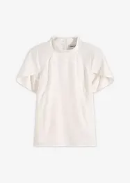 Blouse élégante à manches courtes en satin brillant, bonprix