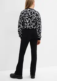 Pantalon évasé en jersey coton épais, bonprix