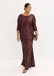 Robe à sequins avec découpe dos, bonprix