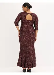 Robe à sequins avec découpe dos, bonprix