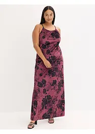 Robe longue en velours brillant, bonprix