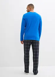 Pyjama manches longues et col boutonné 100% coton, bonprix