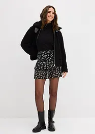 Jupe étagée en crépon texturé, bonprix