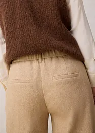 Pantalon à motif chevrons, laine majoritaire, bonprix