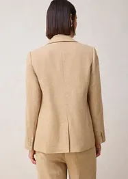 Blazer à motif chevrons, laine majoritaire, bonprix