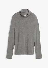 T-shirt col roulé en laine mélangée, bonprix