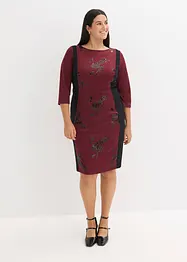 Robe fourreau avec sequins brodés, bonprix
