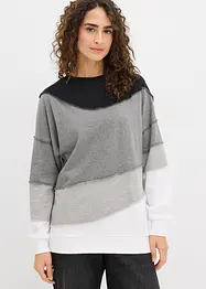 Sweat en doux coton mélangé, bonprix