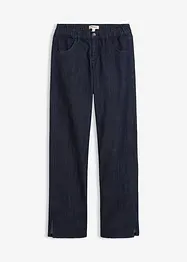 Jean large, taille haute et élastiquée, bonprix