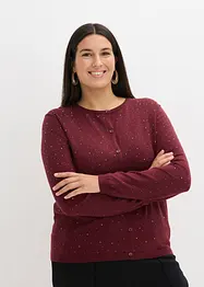 Gilet en maille avec strass, bonprix