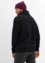 Sweat col châle 100% coton, bonprix