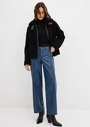 Pantalon large enduit, bonprix