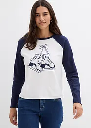 T-shirt 100% coton à manches raglan, bonprix