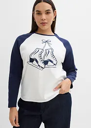 T-shirt 100% coton à manches raglan, bonprix