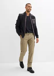 Gilet en grosse maille point de riz avec poche poitrine, bonprix