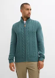 Gilet en grosse maille à motif torsadé, bonprix