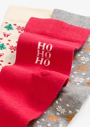 Lot de 3 paires de chaussettes en coton majoritaire, bonprix