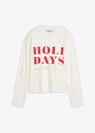 T-shirt manches longues en coton extensible, bonprix