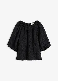 Blouse à motif floral texturé, bonprix