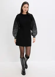 Robe en maille, effet brillant, bonprix