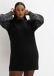 Robe en maille, effet brillant, bonprix