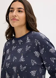 Pyjama 100% coton à imprimé brillant, bonprix