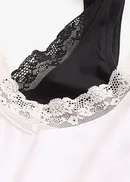 Lot de 2 caracos avec dentelle, bonprix