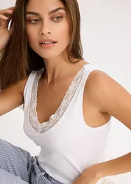 Lot de 2 caracos avec dentelle, bonprix