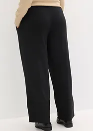 Pantalon en jersey avec empiècements satin, bonprix