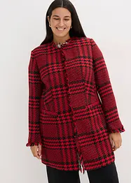 Blazer long en maille bouclette, bonprix