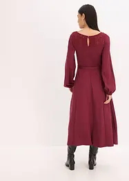 Robe en Punto di Roma avec dentelle, bonprix