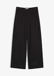 Pantalon en jersey avec empiècements satin, bonprix
