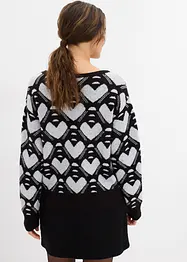 Pull en fine maille jacquard, bonprix