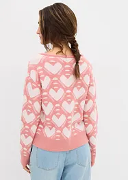 Pull en fine maille jacquard, bonprix