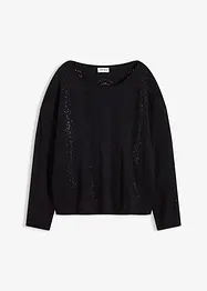 Pull en maille ajourée, bonprix