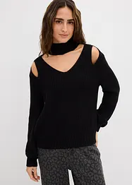 Pull en grosse maille avec découpes, bonprix