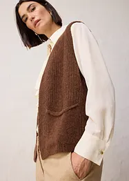 Gilet sans manches en grosse maille, bonprix