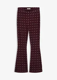 Legging évasé en velours doux, bonprix