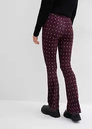 Legging évasé en velours doux, bonprix