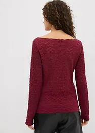 T-shirt manches longues en dentelle, bonprix