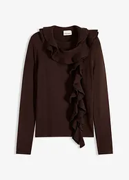 Pull fluide en fine maille de viscose mélangée, bonprix