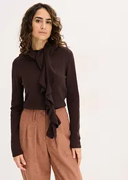 Pull fluide en fine maille de viscose mélangée, bonprix
