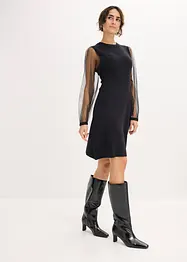 Robe fluide en maille, bonprix