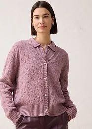 Gilet en maille ajourée, bonprix