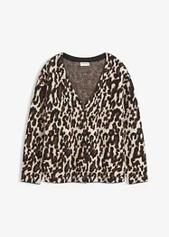 Gilet en maille Jacquard, bonprix