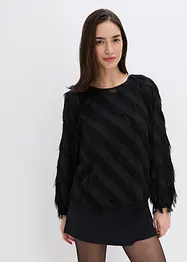 Blouse à détails frangés, bonprix