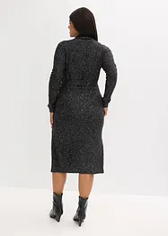 Robe en maille à sequins, bonprix